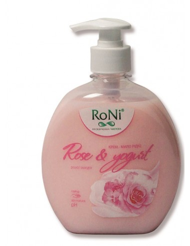 Рідке крем-мило RoNi Роза і йогурт 450мл
