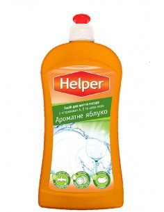 Засіб для миття посуди ароматне яблуко Helper 500мл