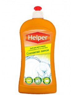 Засіб для миття посуди соковитий лимон Helper 500мл